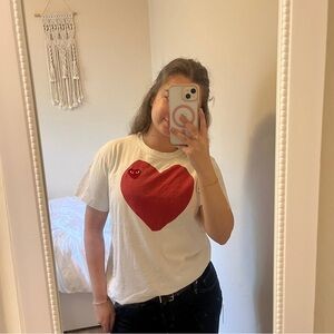 Play Comme does Garçon Heart T-Shirt